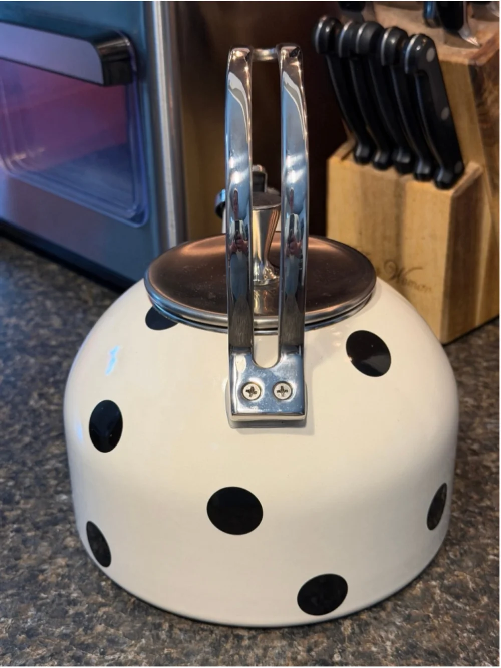 Kate Spade New York Deco Dot Whistling Tea Kettle